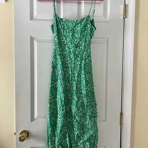 Astr Emerald Floral Maxi Dress